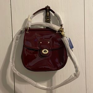 Crimson Leather COACH Crossbody Purse